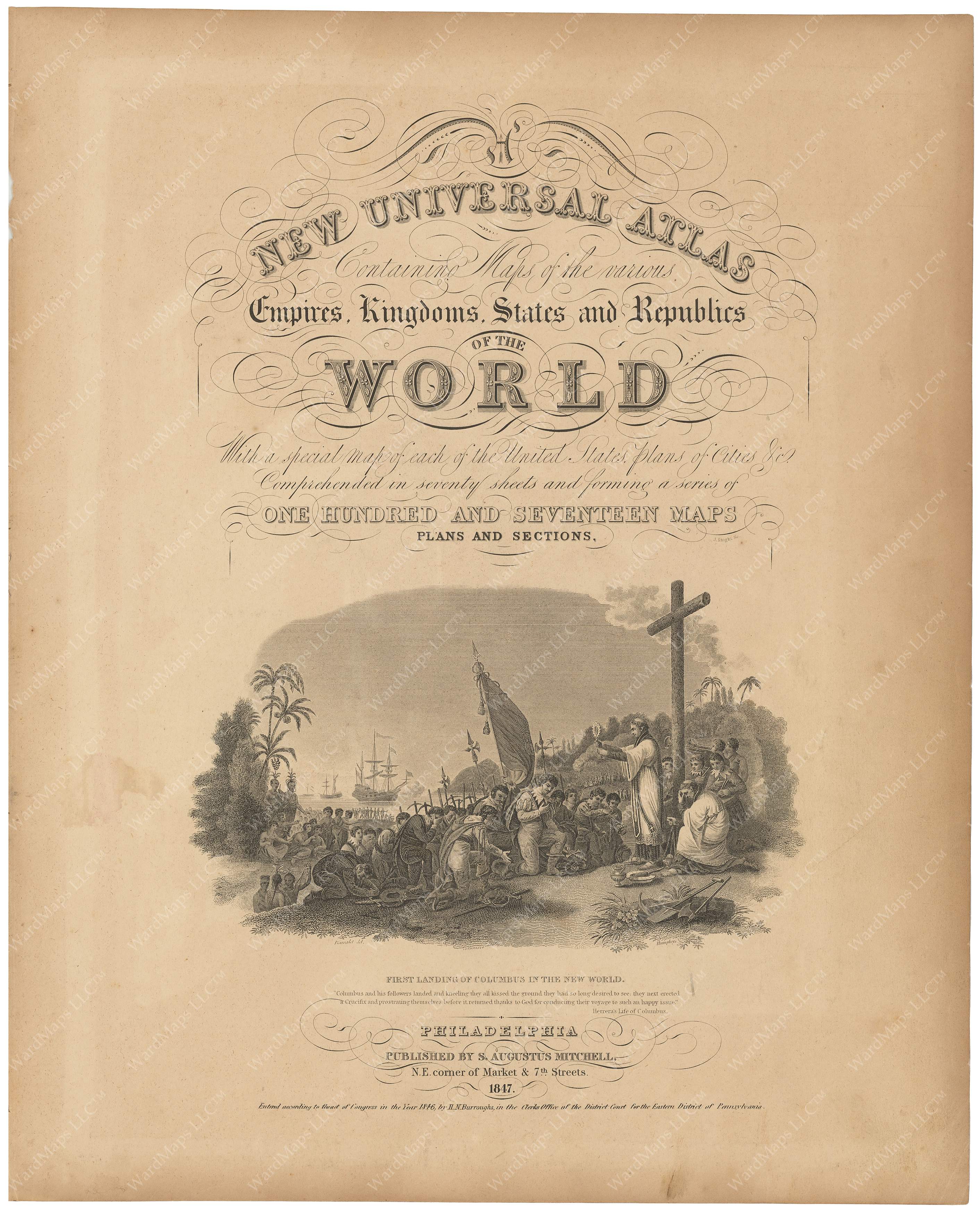 Mitchell's New Universal Atlas of the World 1847 – WardMaps LLC