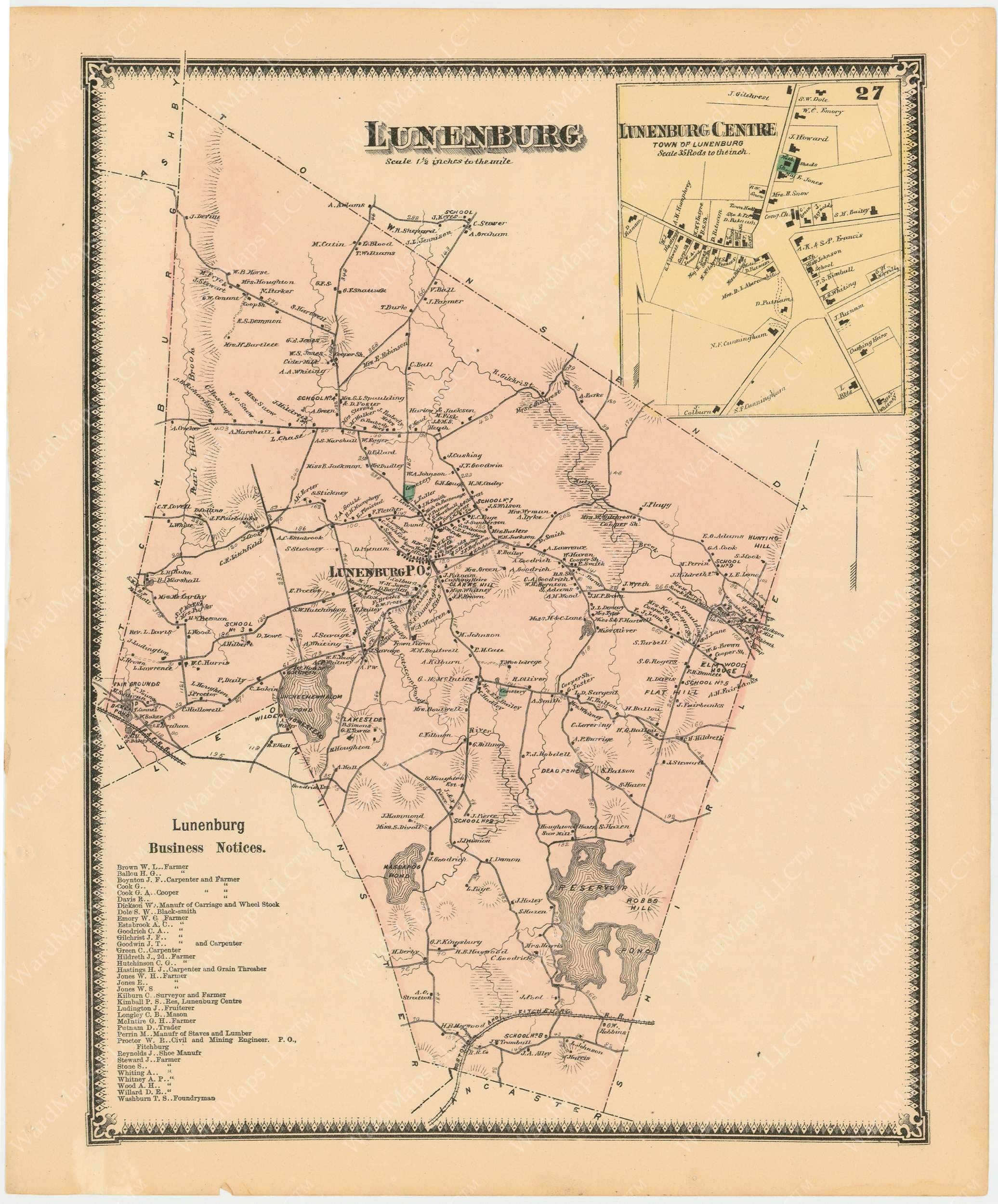 Antique Shirley, Massachusetts 1939 fashion US Geological Survey Topographic Map – Lancaster, Leominster, Lunenburg, Townsend, Groton Fort Devens ME