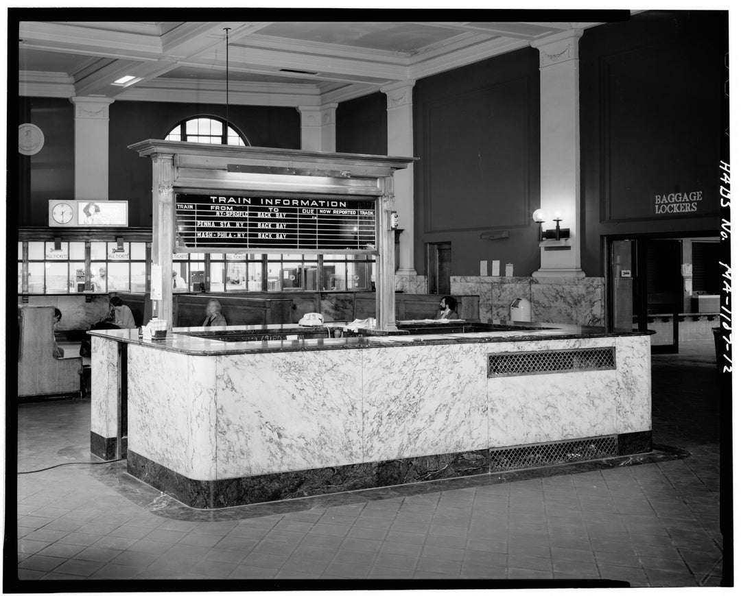 Back Bay Station, Boston, Massachusetts 1979: Information Desk