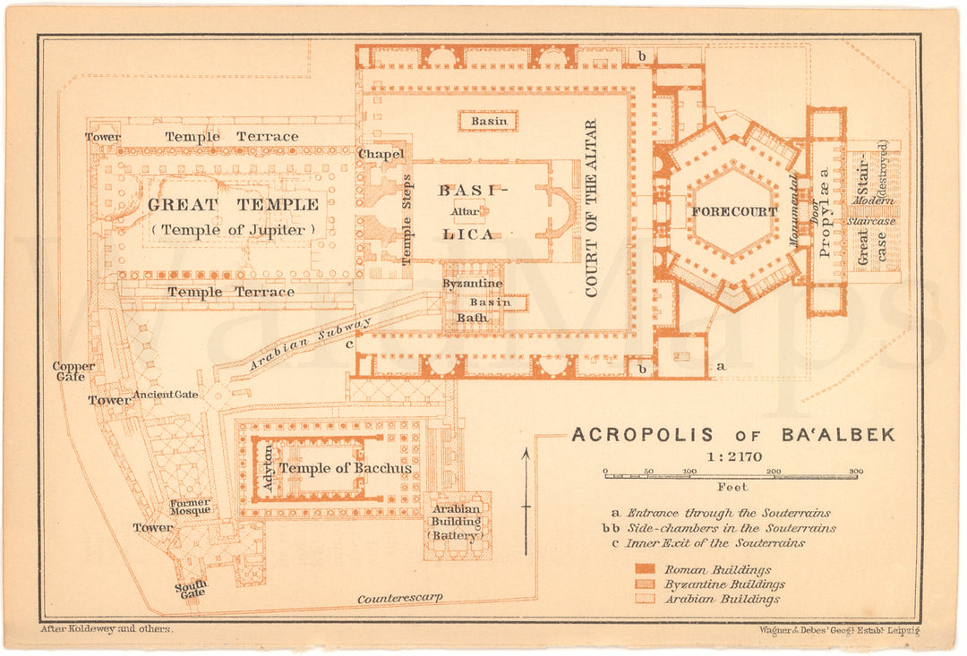 Baalbek, Lebanon: Acropolis 1906