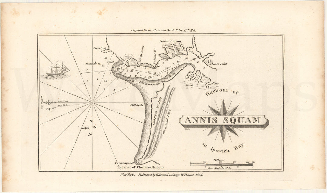 Gloucester, Massachusetts 1854: Annisquam River and Wingaersheek Beach