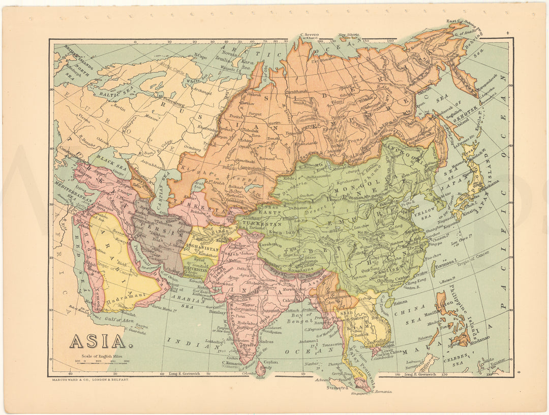Asia circa 1880