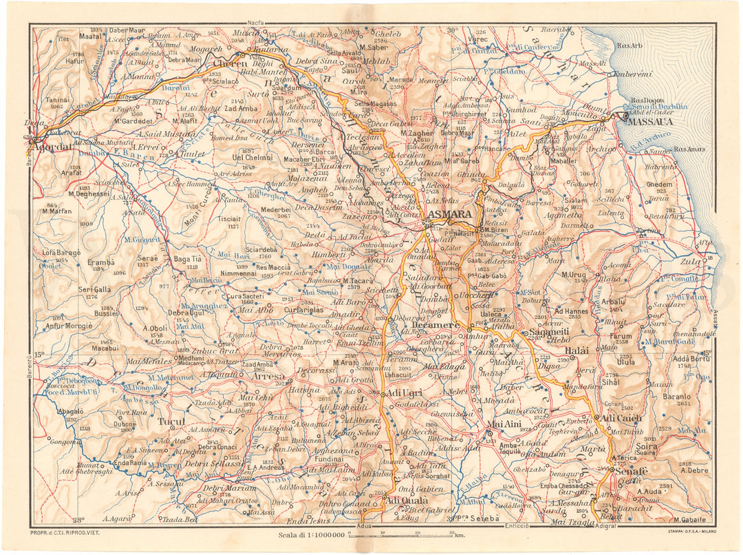 Eritrea (Central Part) 1938 (Asmara Region)