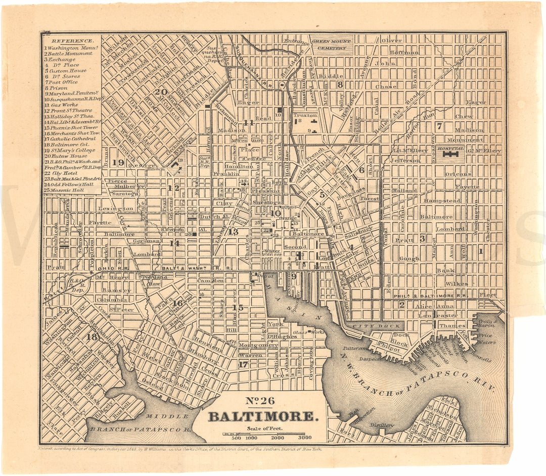 Baltimore, Maryland 1850