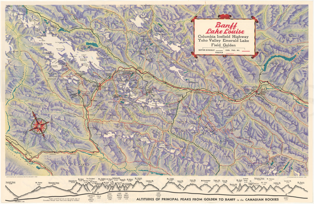 Banff, Lake Louise, Yoho Region, Alberta & British Columbia 1941