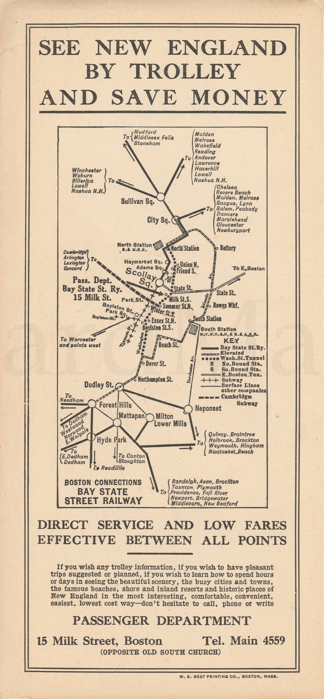 Bay State Street Railway Co. (Massachusetts) Boston Connections