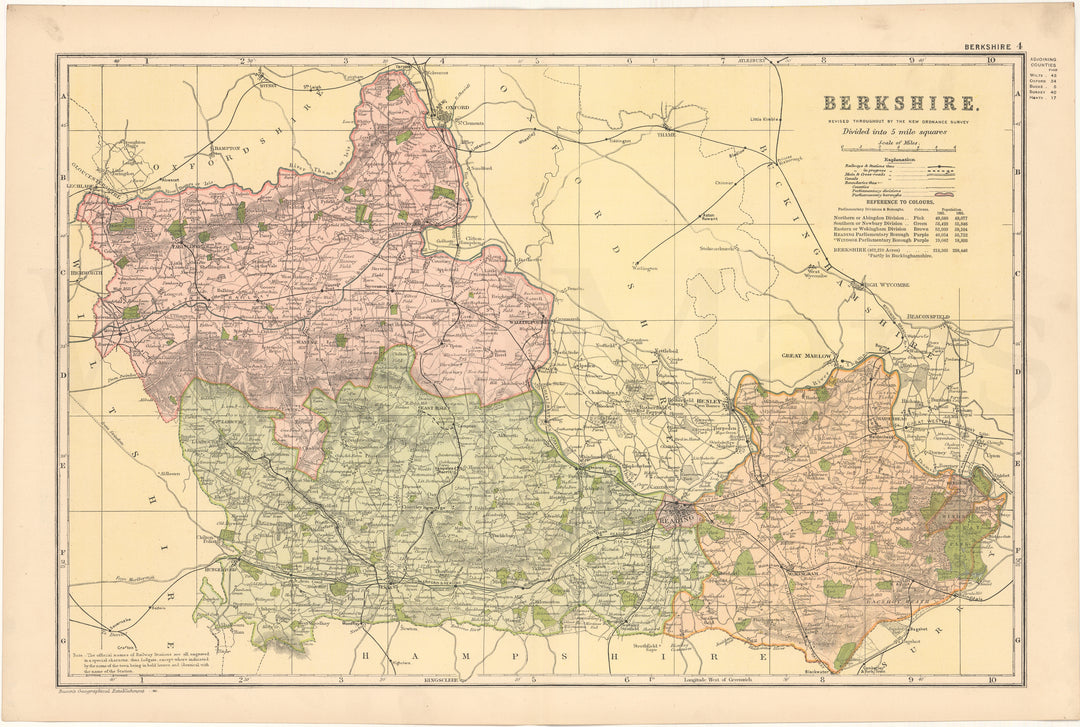 Berkshire County, England 1899