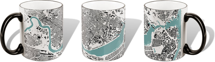 Boston, Cambridge, and Charles River GIS Map Mug