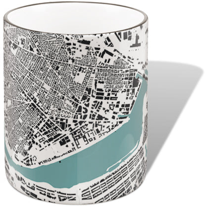 Boston, Cambridge, and Charles River GIS Map Mug