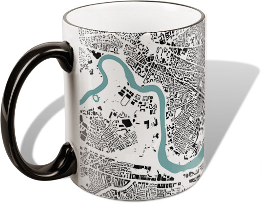 Boston, Cambridge, and Charles River GIS Map Mug