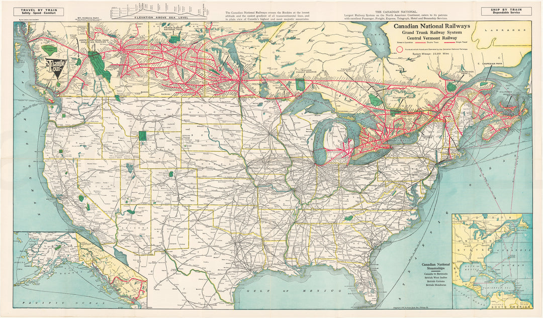 Canadian National, Grand Trunk, and Central Vermont Railways 1935