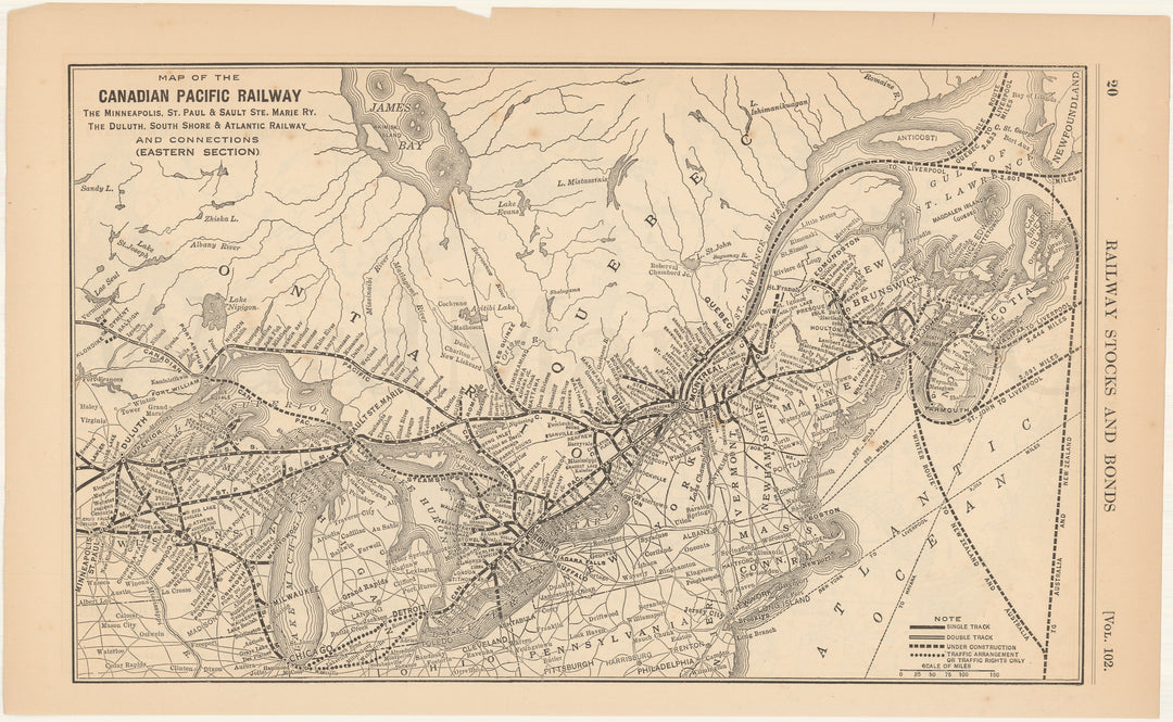 Canadian Pacific Railway etc. and Connections 1916 (Eastern Section)