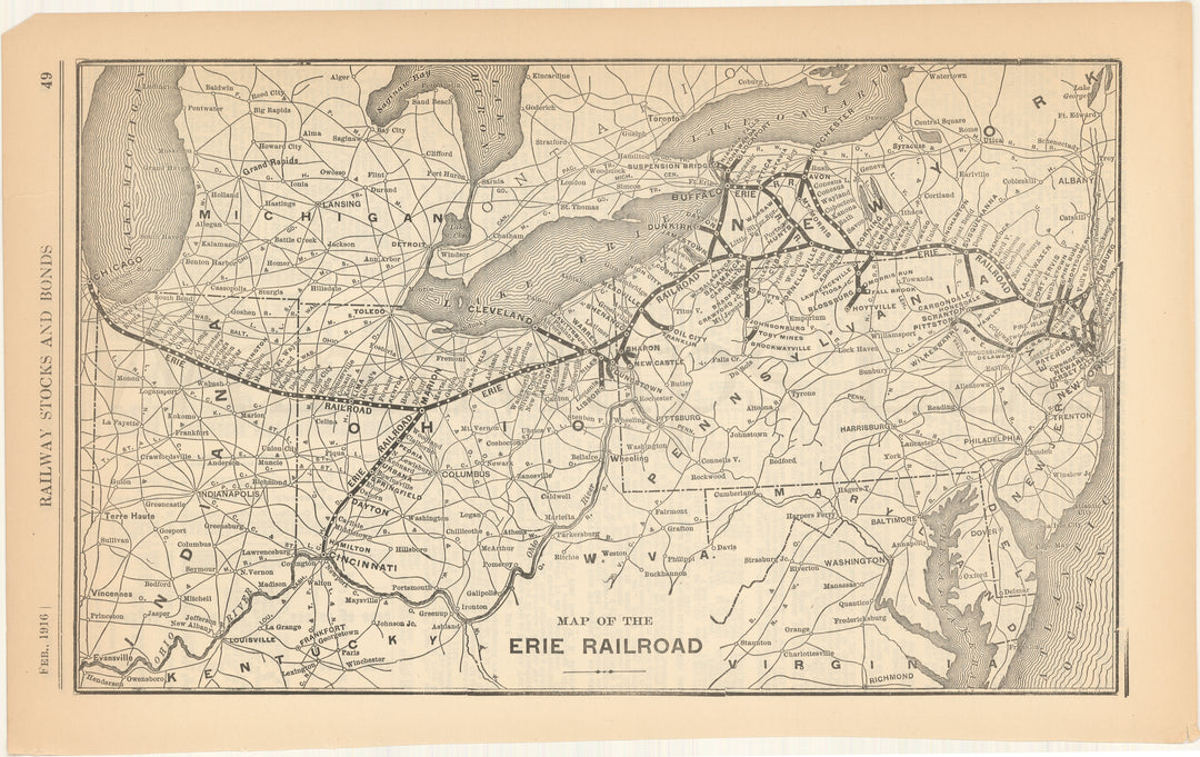 Erie Railroad 1916