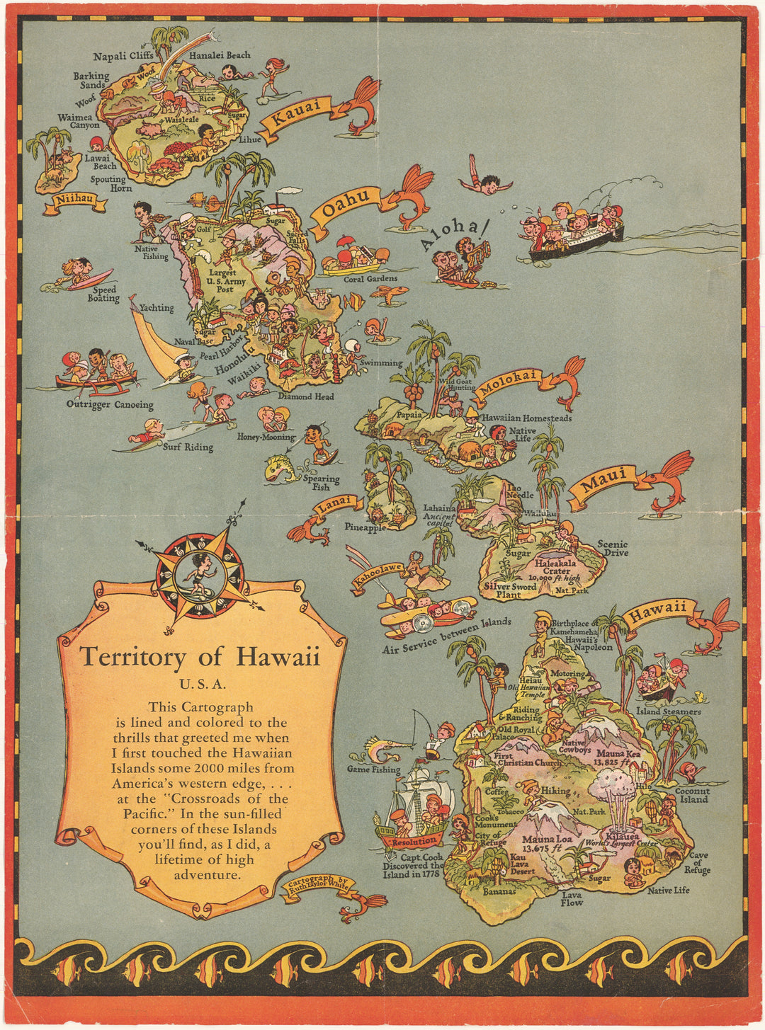 Cartograph of Hawaii 1931