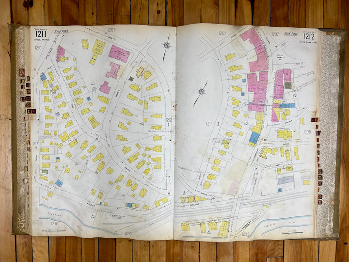 Boston, Massachusetts Vol. 11 1930/1955 Sanborn Fire Insurance Co. Atlas (Hyde Park, Dorchester, W. Roxbury)