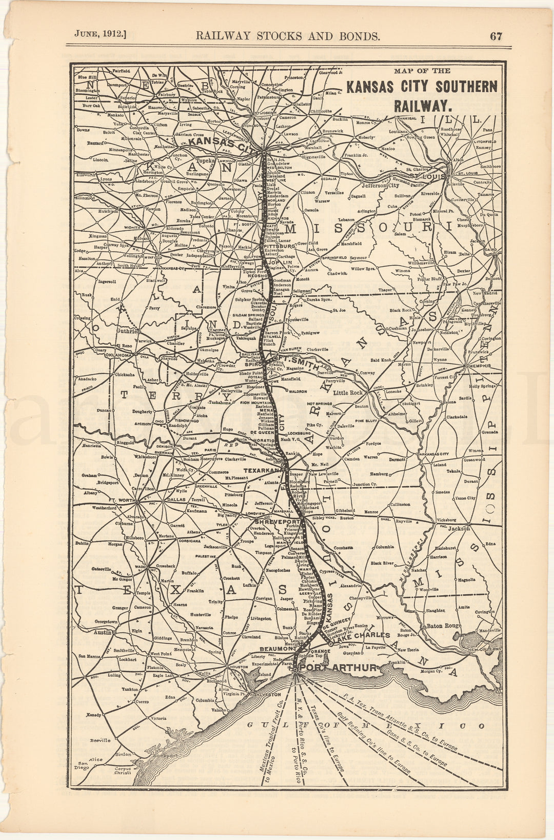 Kansas City Southern Railway 1912