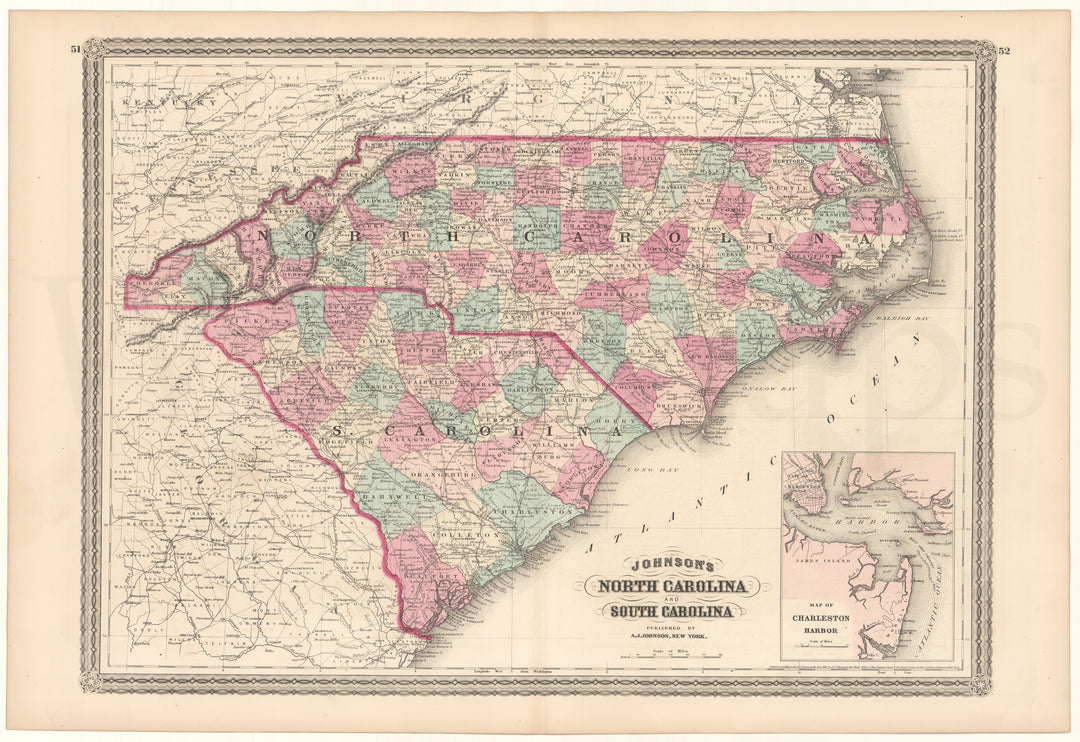 North Carolina and South Carolina 1870