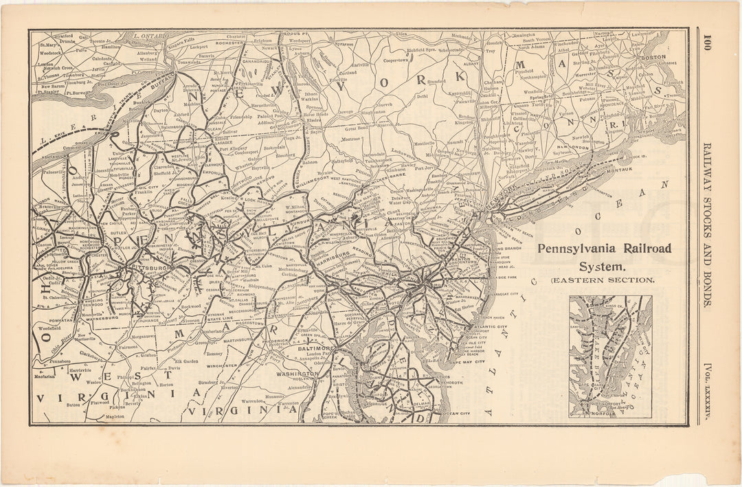 Pennsylvania Railroad 1912 (Eastern Section)
