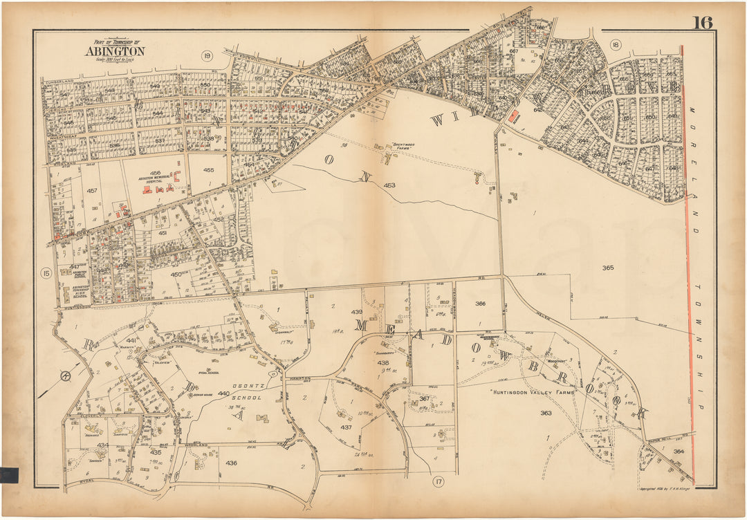 Montgomery County, Pennsylvania 1927 Plate 16: Abington