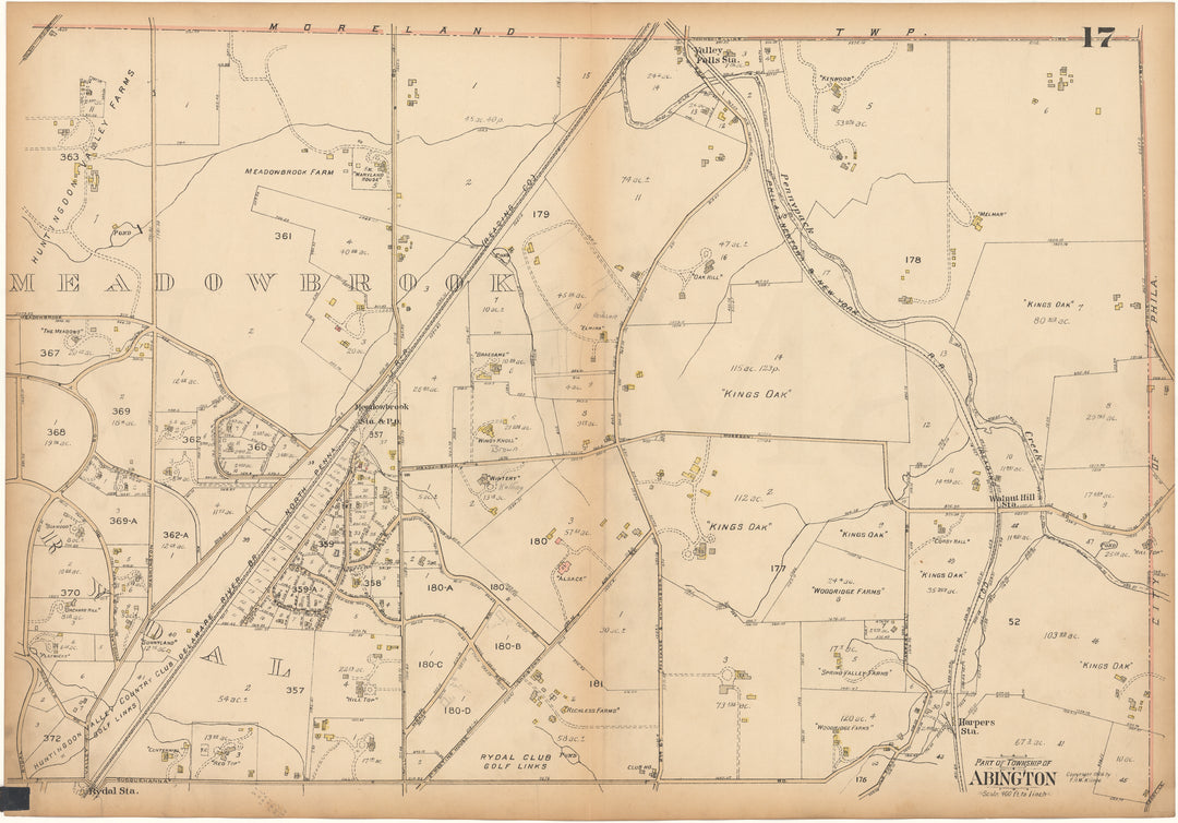 Montgomery County, Pennsylvania 1927 Plate 17: Abington