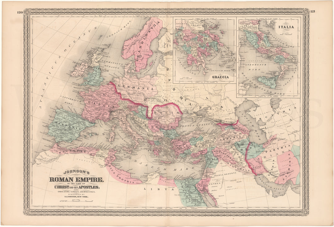 Roman Empire in the Time of Christ and His Apostles 1870