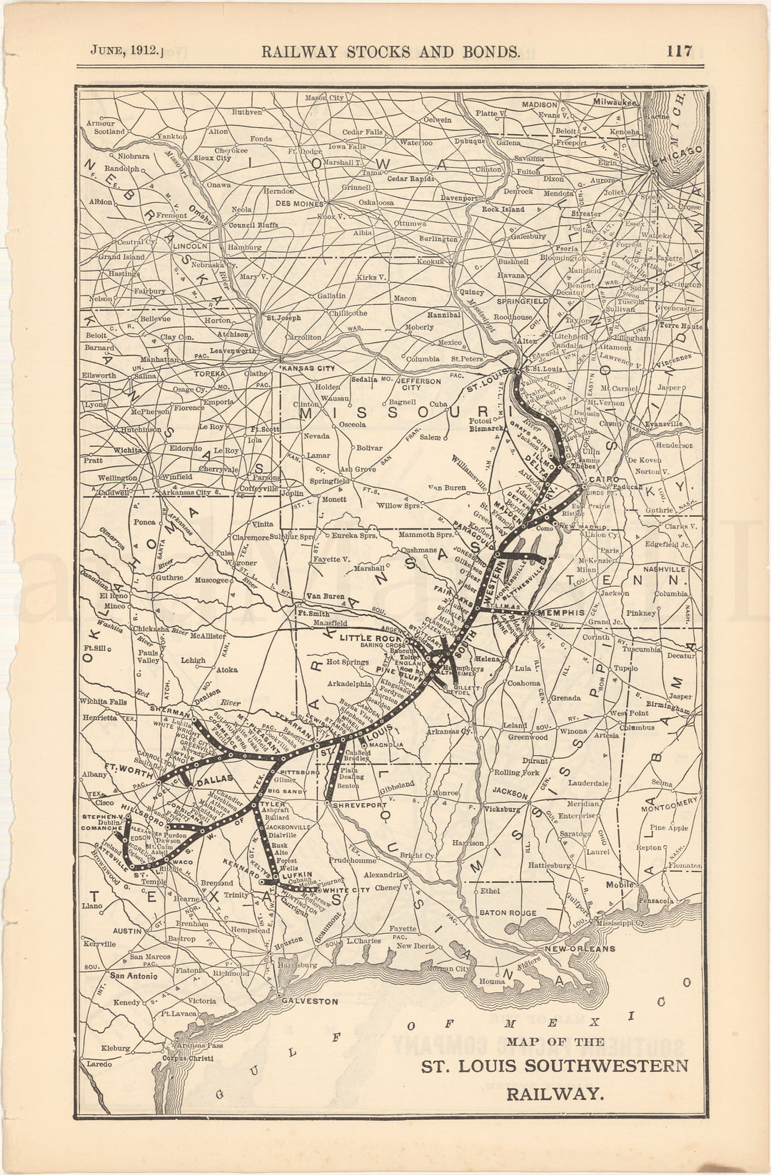 Saint Louis  Southwestern Railway 1912