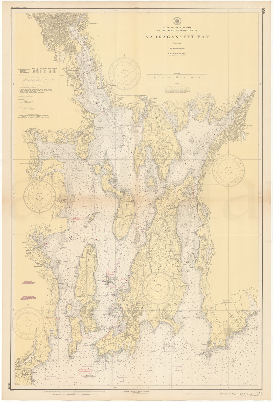 USC&GS Rhode Island: Narragansett Bay 1945