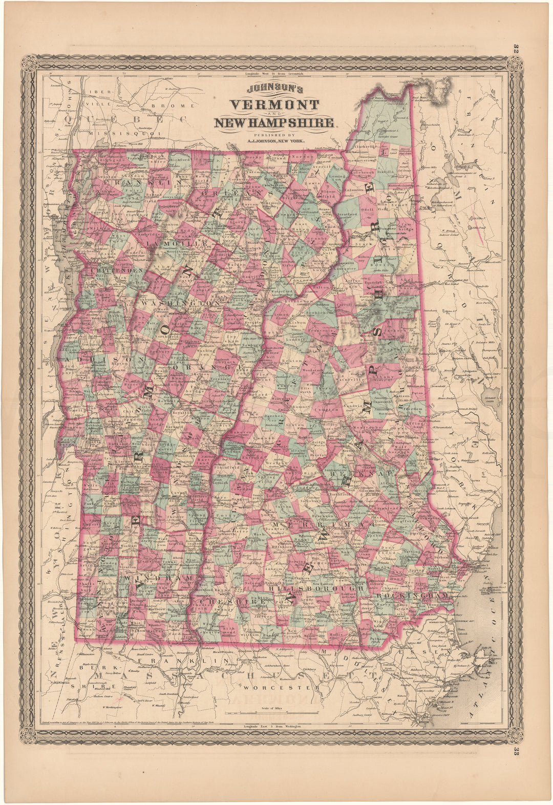 New Hampshire and Vermont 1870