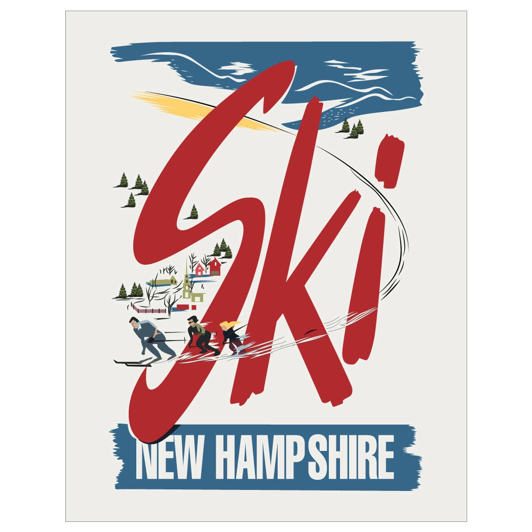 Ski New Hampshire Magnet