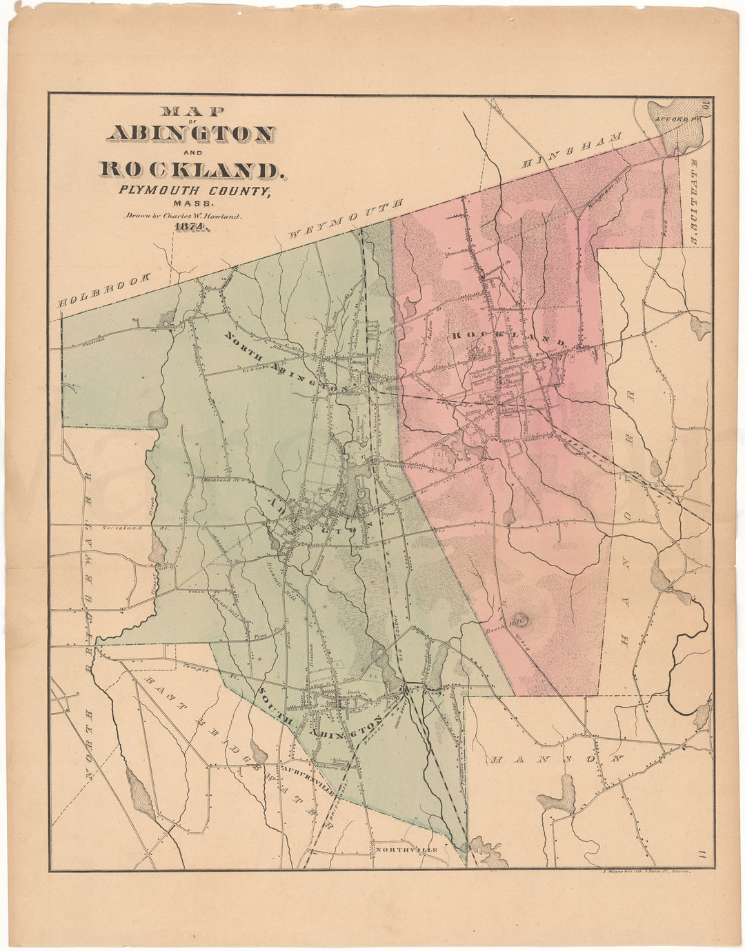 Abington and Rockland, Massachusetts 1874