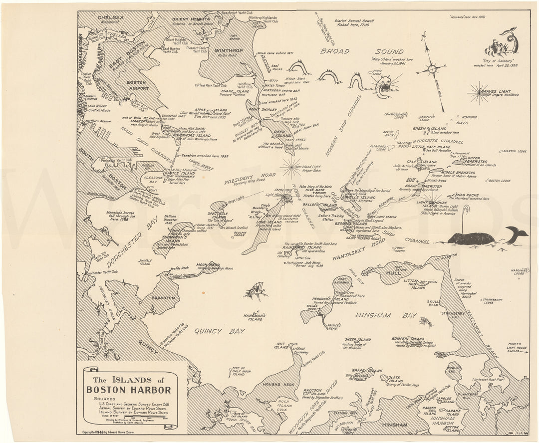 Boston Harbor Islands, Massachusetts 1948 (Ver. 2)