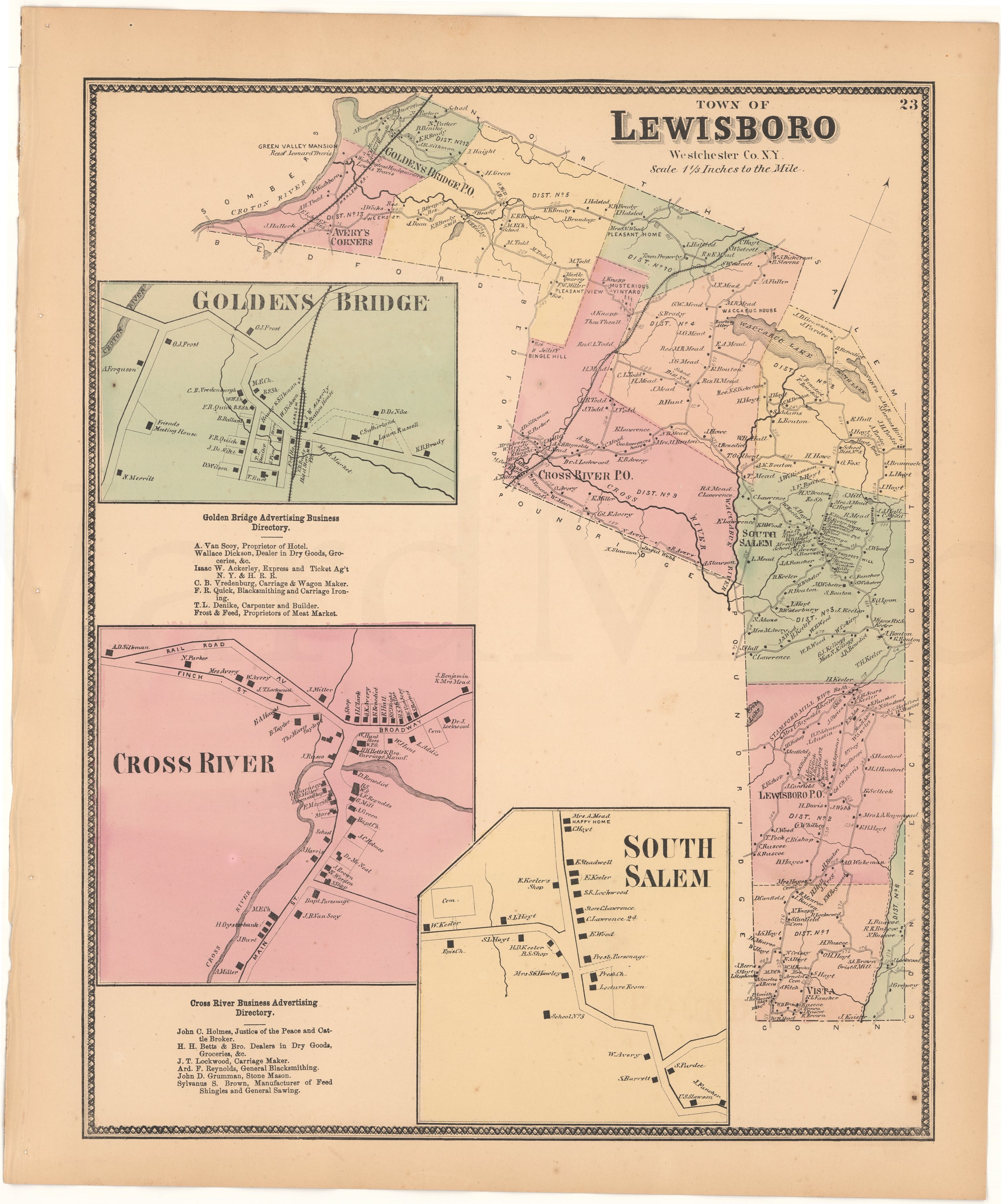 Lewisboro, New York 1867 WardMaps LLC