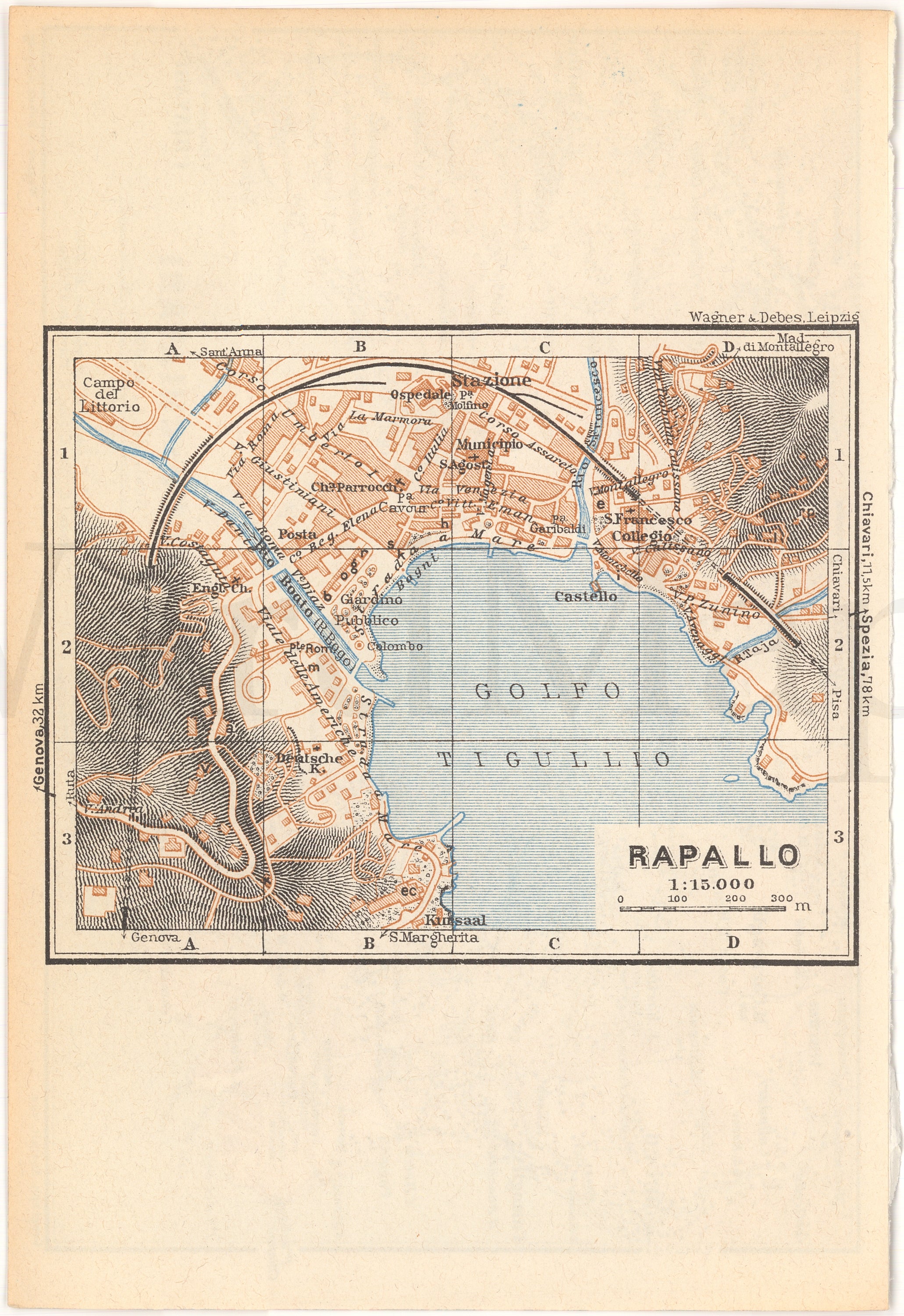 Rapallo, Italy 1930 – WardMaps LLC