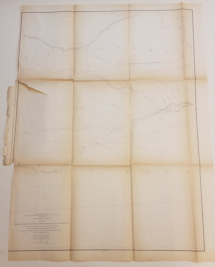 Mouth of Trap Creek to The Santa Fe Crossing (Nebraska & Kansas) 1855