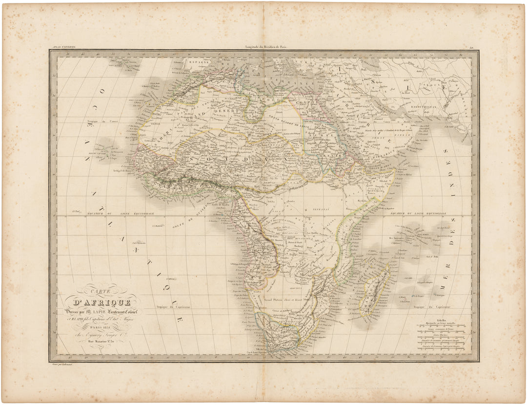 Africa (Care D'Afrique) 1851