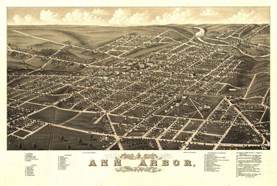 Ann Arbor, Michigan 1880