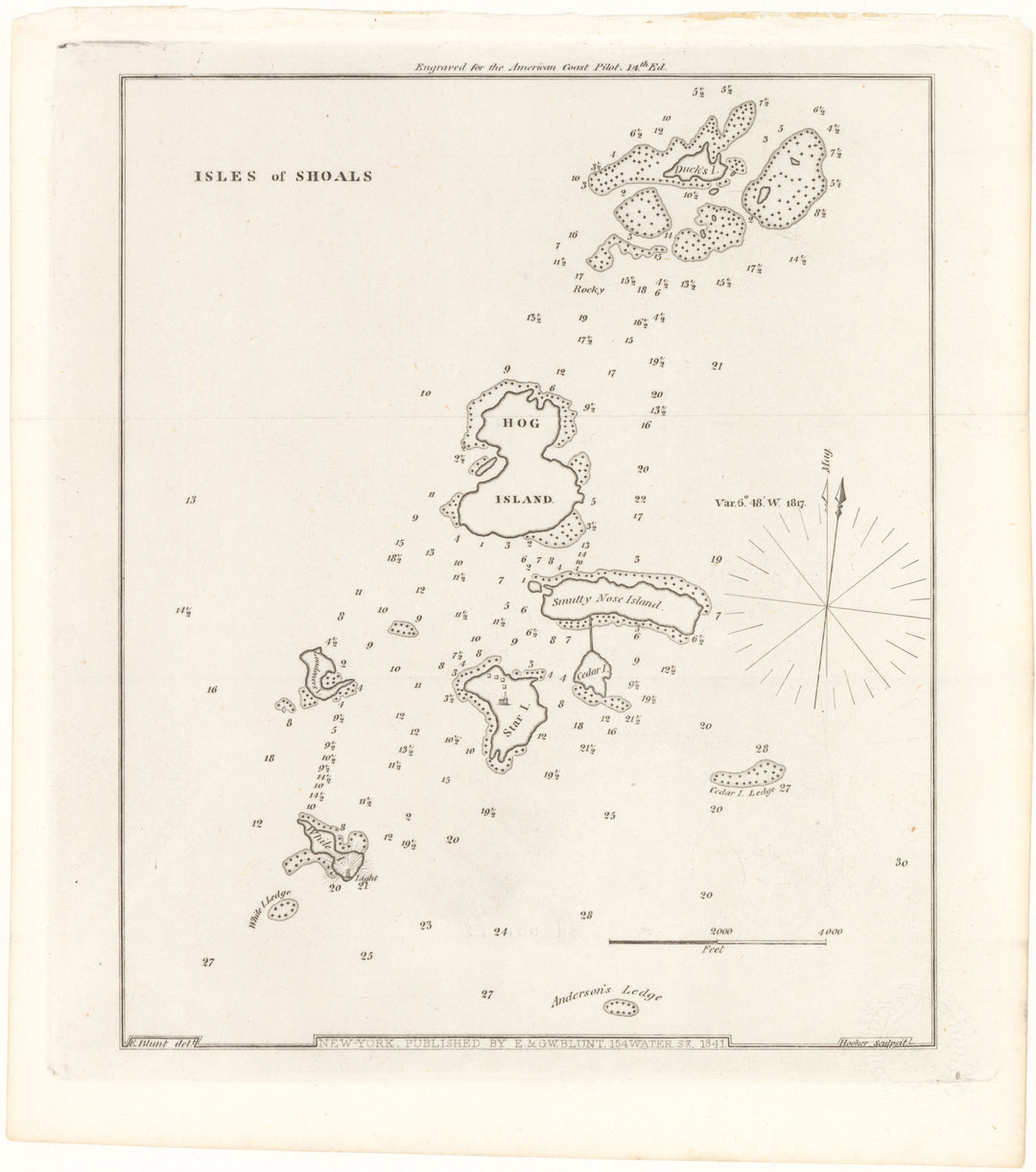 Isles of Shoals, Maine and New Hampshire 1841
