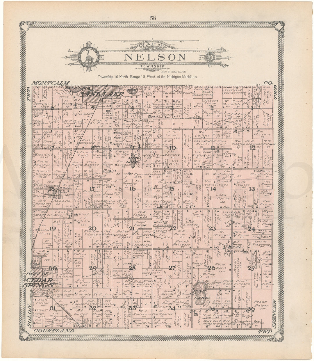 Nelson Township, Michigan 1907