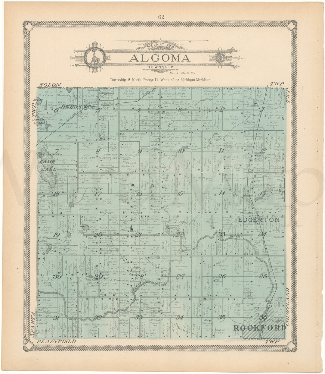 Algoma Township, Michigan 1907