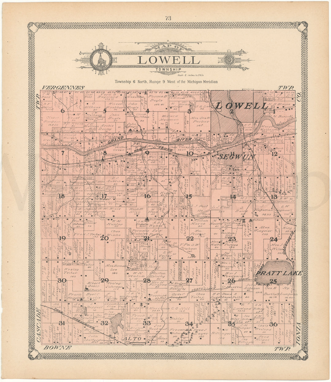 Lowell Township, Michigan 1907