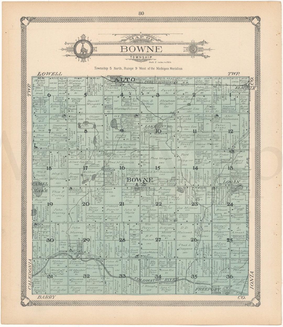 Bowne Township, Michigan 1907