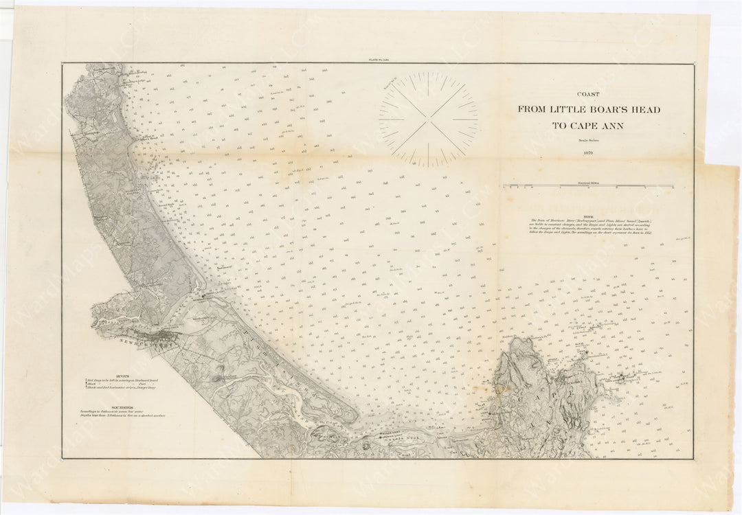 Coast from Little Boar's Island (New Hampshire) to Cape Ann (Massachusetts) 1879