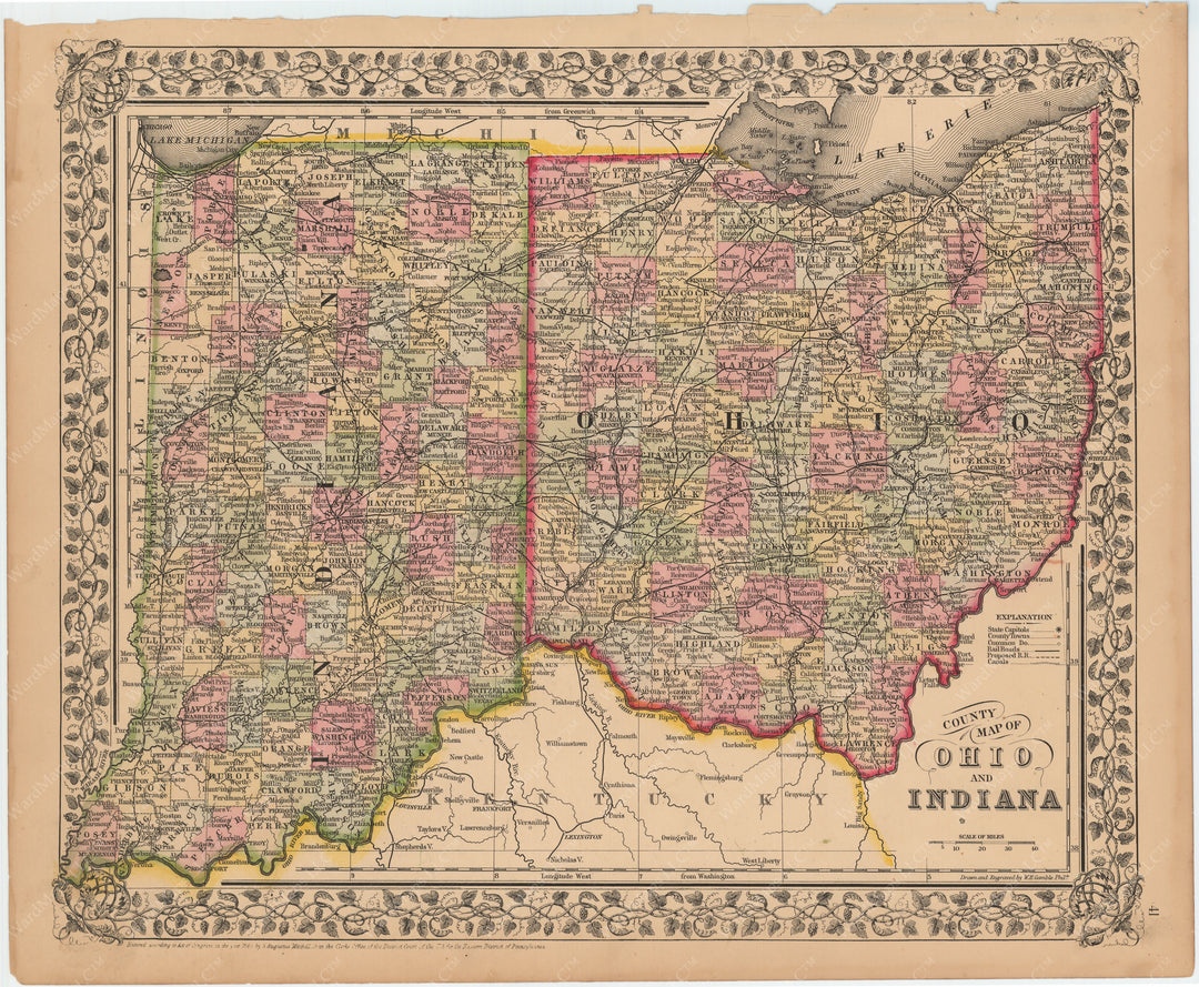 Indiana and Ohio 1867