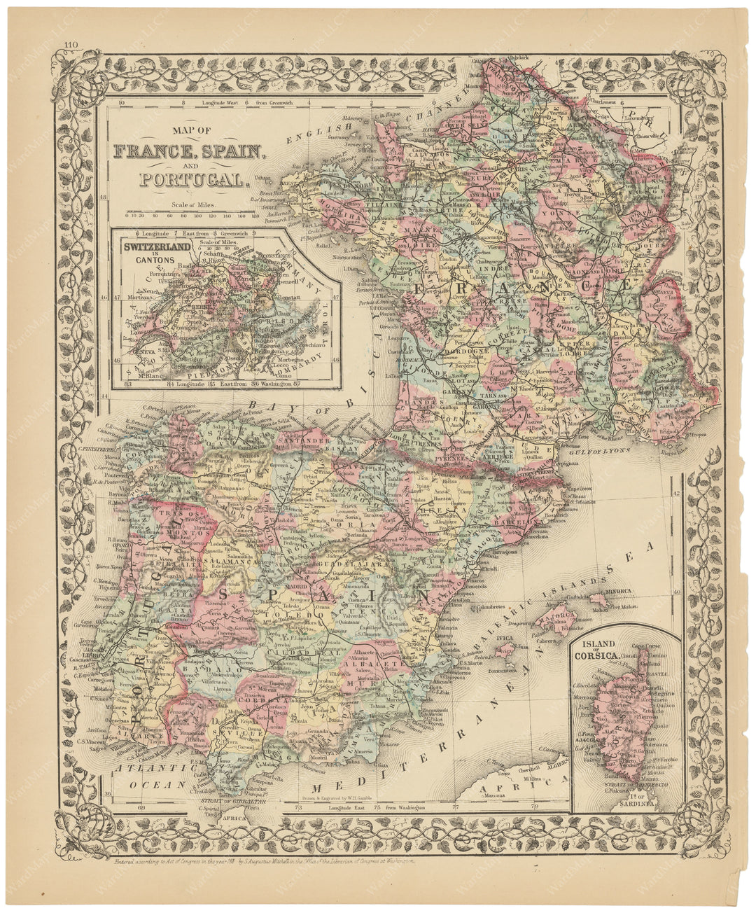 France, Portugal, and Spain 1882