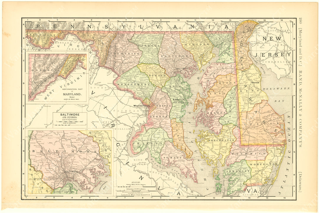 Delaware and Maryland 1894