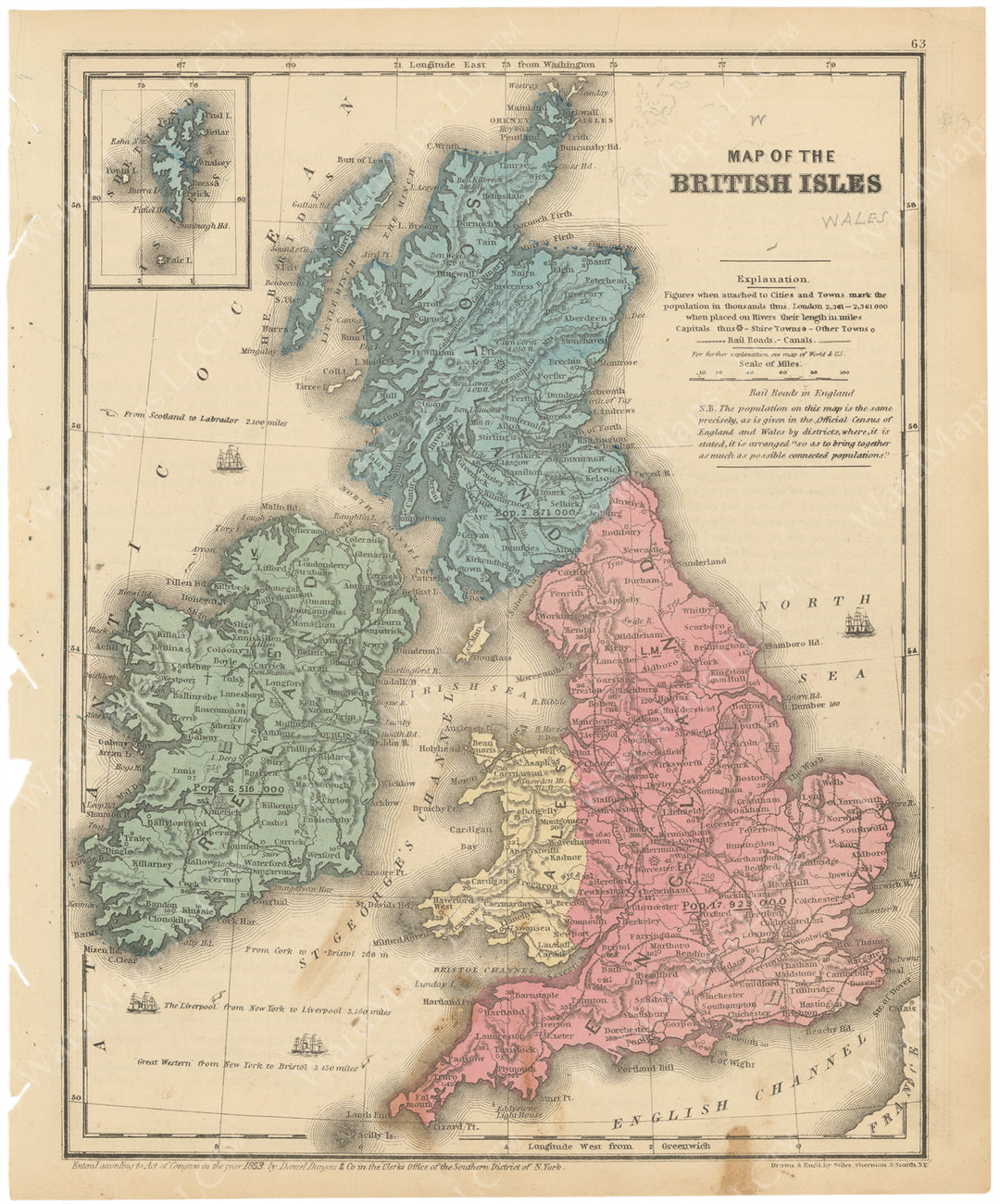 British Isles 1853