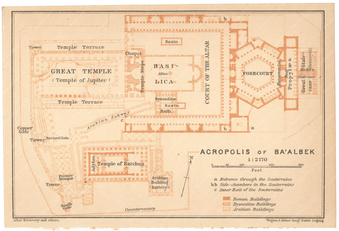 Baalbek, Lebanon: Acropolis 1912
