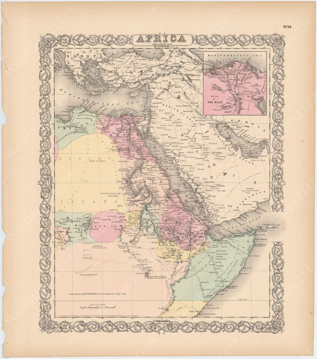 Africa (Northeast Part) 1856