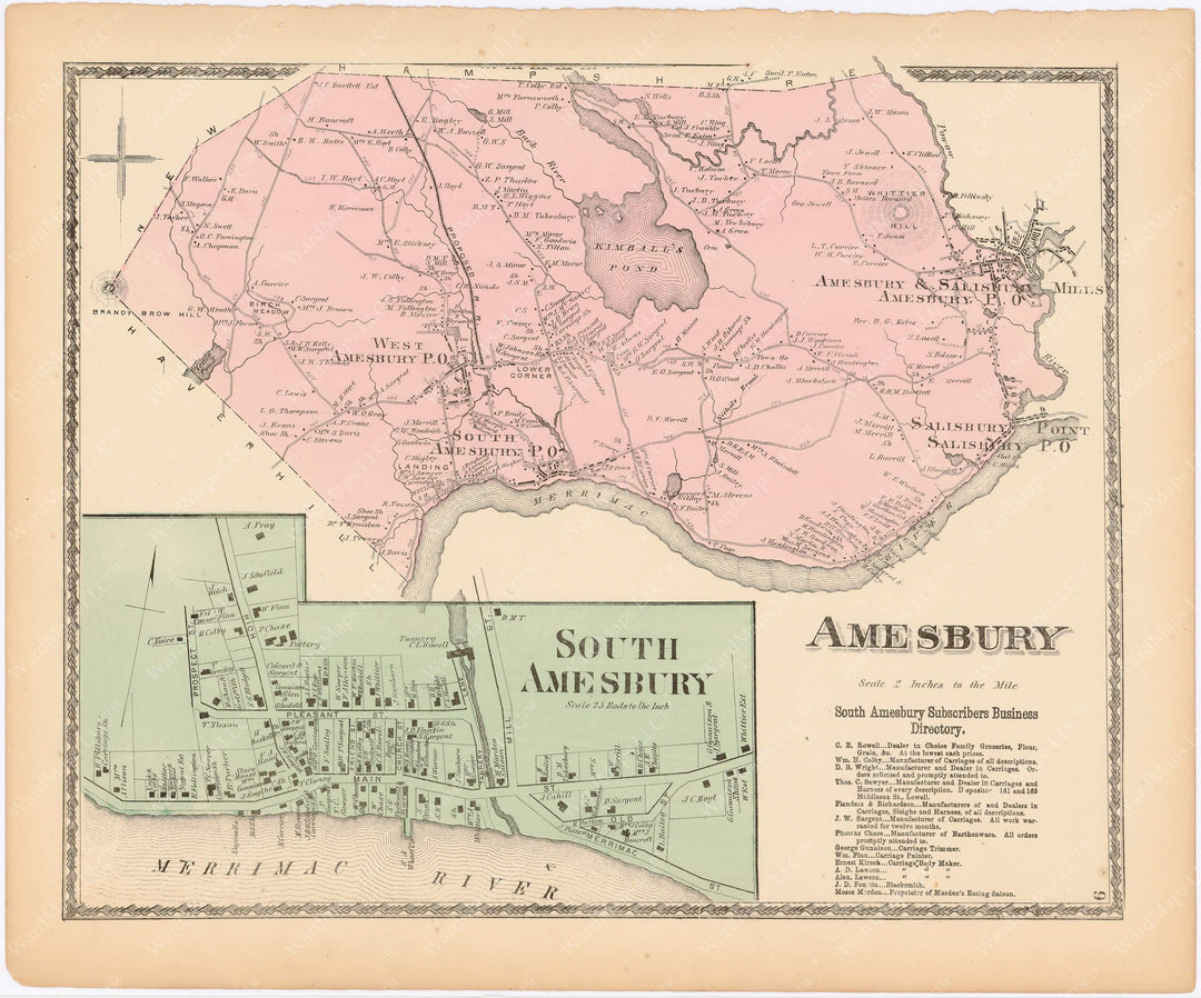 Amesbury, Massachusetts 1872