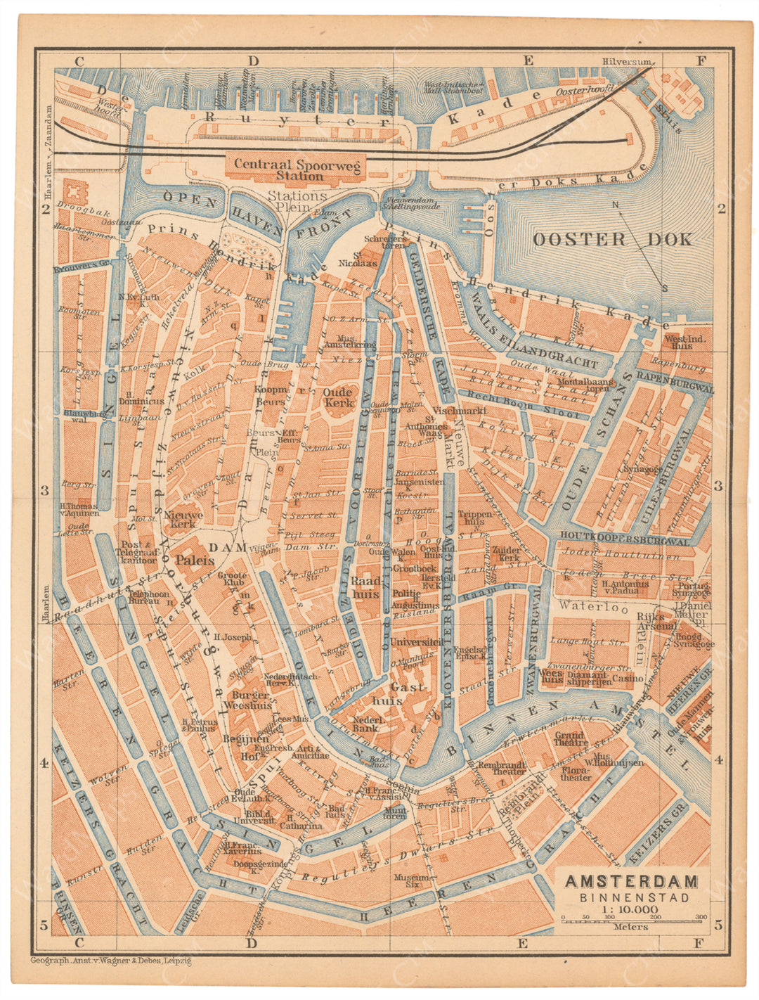 Amsterdam, Netherlands 1914: City Center